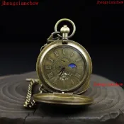 【限時下殺】🔥十九世紀 銅嵌琺瑯日月星辰雙開式懷表徑5.5厘米可正常使用