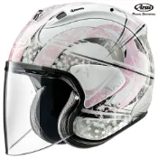 (店+)【Arai】VZ-RAM Snow Dome Pink 粉紅 3/4罩 安全帽 公司貨原創彩繪帽