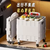 💥下殺價💥摺疊拉桿車小戶外小推車買菜擺攤拉車拖車家用露營購物車便攜快遞