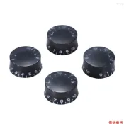 4 件裝速度音量音調控制旋鈕適用於 Gibson Les Paul 吉他替換電吉他零件黑色 [16][新到貨]