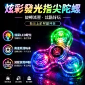 💥臺灣優選💥發光指尖陀螺 閃光指尖陀螺 發光手指陀螺 炫光指尖陀 手指轉轉燈 紓壓發光陀螺 減壓指尖閃光陀 閃光小陀螺