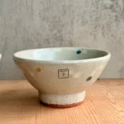 (店+)【美濃燒】【日本製 六魯 ROKURO】Blut's 美濃燒玉吾郎高台飯茶碗｜大／小可選｜日式飯碗｜手工陶碗