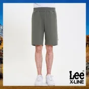 【X-LINE】Lee 男款 側邊條輕便休閒短褲 軍綠