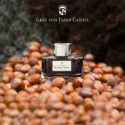 【Graf Von Faber-Castell】德國伯爵高級墨水瓶75ml－榛果棕 台灣伯爵 鋼筆墨水 聖誕禮物