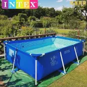 【可刷卡】intex超大號兒童游泳池家用加厚成人支架水池充氣養魚池寵物洗澡