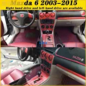 馬自達 Mazda 6 03-15款馬6 內裝卡夢貼紙 中控排擋 電動窗 儀表臺 空調面板 內飾碳纖維改裝貼膜