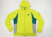NIKE FIT-DRY 螢光黃 連帽運動外套 排汗衫 路跑馬拉松 