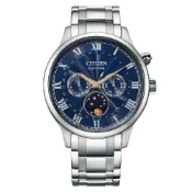 CITIZEN 星辰 光動能紳男月相手錶 聖誕送禮推薦 AP1050-81L