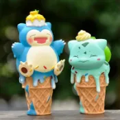 🌟台灣發貨💥新品推薦🌟冰淇淋皮卡丘潮玩盲盒可達鴨甜筒傑尼龜玩偶神奇寶貝裝飾擺件