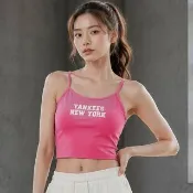 【MLB】女版抗UV運動背心 Bra Top 紐約洋基隊(3FTKBA543-50MAS)