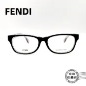 FENDI芬迪/FF-1001J-6ZV/膠框眼鏡 鏡腳滿版LOGO(咖色)/單一特價/明美鐘錶眼鏡