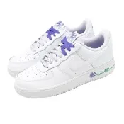 【NIKE 耐吉】休閒鞋 W Air Force 1 07 SE 女鞋 白 Iris 雙色鞋帶 IF0498-101