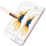 【YANG YI 揚邑】Apple iPhone 6 / 6s Plus 5.5吋 滿版軟邊鋼化玻璃膜3D曲面防爆抗刮保護貼(白色)