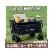 (店+)10寸露營車 坦克輪帶刹車 郊遊旅行裝備戶外露營推車 大容量購物手推車