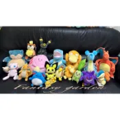 正版授權Pokemon精靈寶可夢15～20cm 寶可夢娃娃 耿鬼、皮卡丘. 大蔥鴨、卡比獸、超夢、噴火龍、可達鴨等系列