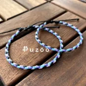 『PUZOO』蠟線手環｜拉繩｜客製自選顏色區｜伸縮 蠶絲蠟線 幸運繩 編織手鍊 情人禮物 閨蜜