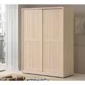 (店+)【新荷傢俱工場】26W 005 米樂洗白5X7尺推門衣櫥 7X7尺衣櫥 衣櫃 推門衣櫃 半實木衣櫥 衣櫥 穿身鏡衣櫥