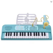 DJ249 綠色 37鍵電子琴 初學者音樂啟蒙樂器 單喇叭便攜電子琴 帶麥克風 雙供電模式USB供電或4*AA電池供電(