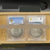 好物推薦~銀元收藏古玩錢幣PCGS盒子幣袁世凱銀元高帽飛龍古錢幣定