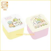 asdfkitty可愛家精品店 asdfkitty可愛家☆日本san-x角落精靈/角落生物粉黃色2入方型保鮮盒/零食盒/收納盒/置物盒-日本製