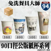 【９４賣餐具】90口徑公版紙杯系列🥤【箱購免運】整箱1000入#台灣製造/紙杯/外帶容器/飲料容器/環保紙杯/就口杯