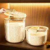 (店+)【LEMU 樂牧】●台灣岀貨● 米桶 儲米罐 廚房用品 多功能米缸 五穀雜糧收納盒 家用密封收納桶 糧食儲 存米罐 米箱 米缸