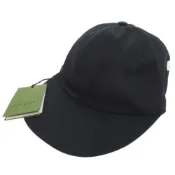 【DOKODEMO】全新未使用 Gucci Logo 棒球帽 751400，棉質，黑色，0522 [二手] GUCCI