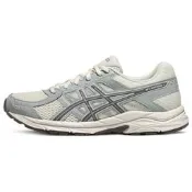 T8D9Q-202 ASICS Gel-Contend 4 舒適百搭 織物合成革減震耐磨透氣回彈 低幫 休閒長跑短跑城市通勤跑步鞋 女款 米白灰