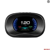 數字 OBDII 車速表汽車抬頭顯示帶 OBD 接口速度電壓單里程時鐘顯示速度電壓水溫警報