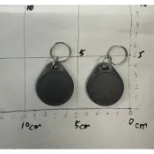 唯讀 EM 灰特大扁圓扣 ID 唯讀 帶噴碼 感應卡EM125KHZ 門禁扣 SOCA soyal