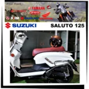 【TL機車雜貨店】SUZUKI SALUTO 沙魯托 125 原廠電鍍鍍鉻 專用後架 後鐵架 後箱架 後置物箱架 行李箱