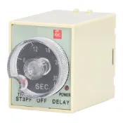 [現貨] 30S時間繼電器ST3PF斷電延時定時器200~220V輸入24V輸出自動控制