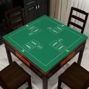 摜蛋專勇遮疊捉矽藻泥桌布撲克牌比賽房劃布正方形棋牌室西誰桌墊