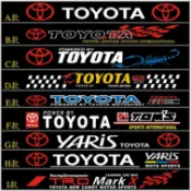 🌞豐田 TOYOTA 專用前檔貼 改裝貼紙 後擋風玻璃裝飾貼 CAMRY ALTIS VIOS YARIS WISH