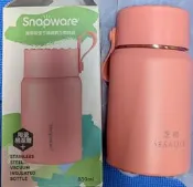 【Snapware 康寧密扣】陶瓷不鏽鋼真空燜燒罐-830m(珊瑚橘)