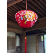 客家花布燈籠鑽石型40CM/年節佈置/會場佈置/燈籠/大門佈置/春聯/客家燈籠/花布燈籠/元宵節/客家花布宮燈