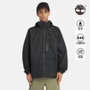 任-Timberland 男款黑色防水可收納外套|A41TF001