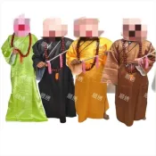 台灣出貨 和尚衣服僧衣濟公衣服長款高級面具衣服