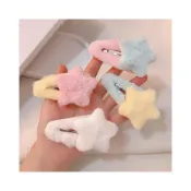 (店+)毛絨絨髮夾 瀏海夾 鯊魚夾 星星髮夾 多款多色可選 HC133