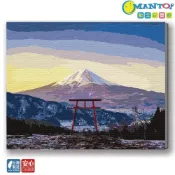 (店+)【Manto】富士山鳥居-台灣製DIY數字油畫|超取專用大小