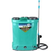 (店+)【巧可】巧可 現貨 20L加厚雙蓋高壓電動噴霧器 10A鋰電調速開關噴灑機 純銅電機 強勁超霧化打藥機  綠色紅色帶攪拌款打藥桶
