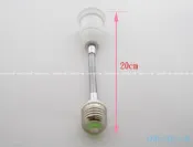 [SMD LED 小舖]E27 燈座蛇管延長頭20cm(可搭配LED燈泡接於燈具,改變照射方向)