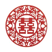 0803 圓型囍字杯墊 雙喜杯墊 毛氈布不織布吸水杯墊 隔熱墊 婚禮小物 婚禮佈置 二次進場 送客禮 姊妹禮