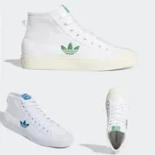 🇰🇷✈️韓國代購正品《現貨+預購》Adidas 愛迪達 Q46383 NIZZA TREFOIL 高筒 帆布鞋