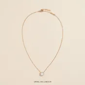 【台灣現貨】DW Daniel Wellington Audrey 珍珠母貝 玫瑰金 氣質鋯石鎖骨鍊DW00401447