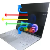 (店+)【Ezstick】ASUS VivoBook S15 S5507 S5507QA 防窺片｜檔片式固定設計｜防藍光/防眩光｜左右或四向視角選擇｜360度/四向視角防窺