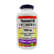 Webber Naturals 亞麻仁油膠囊食品 300粒