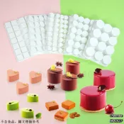 台灣批發 烘焙模具 圓柱方塊夾心慕斯蛋糕模巧克力愛心橢圓烘焙模具法式甜品矽膠模具