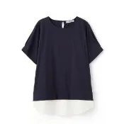 【mamaway 媽媽餵】棉質假兩件孕哺上衣(孕婦裝 哺乳衣)