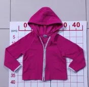【二手衣櫃】美國正品 OLD NAVY 女童/嬰幼兒秋冬 搖粒絨連帽拉鍊外套 桃紅色 保暖連帽拉鍊外套 1080411